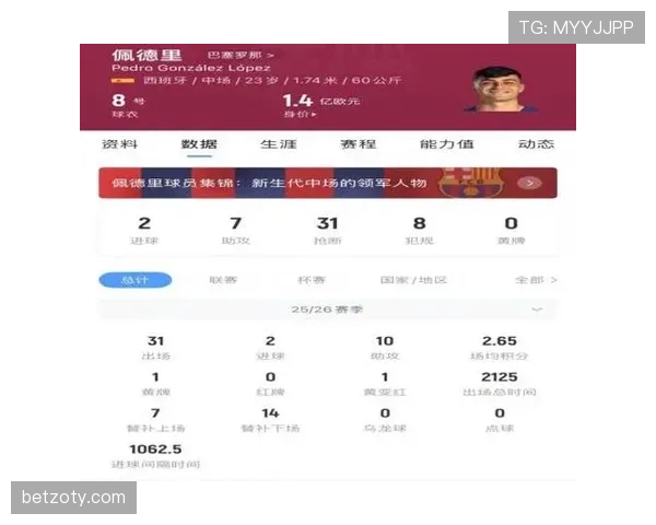 佩德里数据平平，如何解析其隐藏的中场控制力与战术价值？